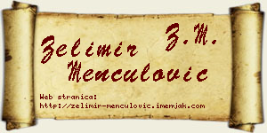 Želimir Menčulović vizit kartica